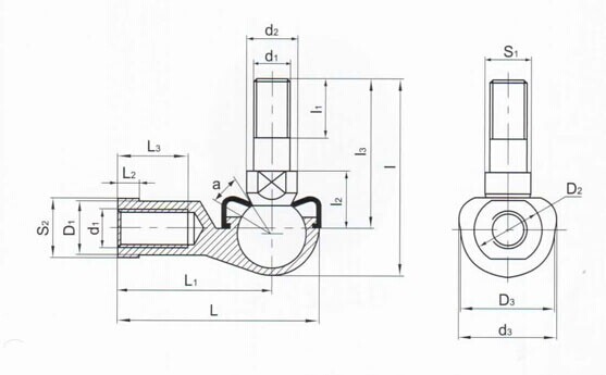Конец штанги серии SQ-RS, конец SQ5-RS Китая штанги, SQ6-RS, SQ8-RS, SQ10-RS